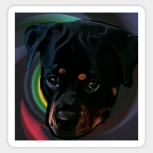 Rottweiler my best friend Sticker